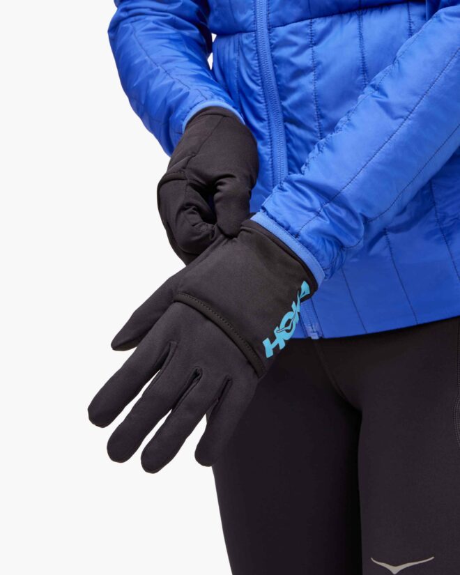 Hoka // ColdSnap Fleece Gloves / Black / UNISEX - Image 2