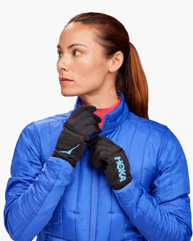 Hoka // ColdSnap Fleece Gloves / Black / UNISEX - Image 4