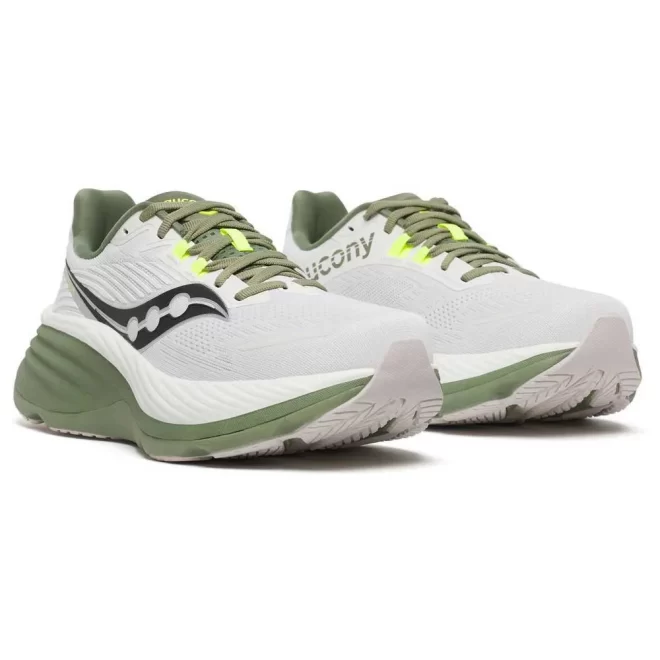 Saucony // Hurricane 24 / M / White / Olivine - Image 2